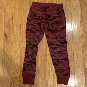 T2 Love Red Camo sweatpants